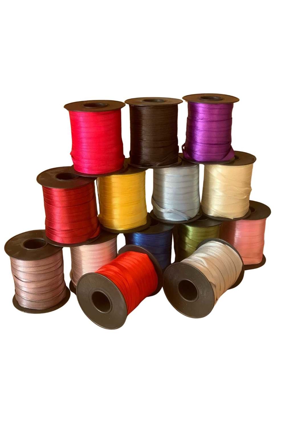 Kurdele Saten 1 Cm x 100 Metre - Kurdele Modelleri - Saten Kurdele - Krem - 1 CM X 100 METRE