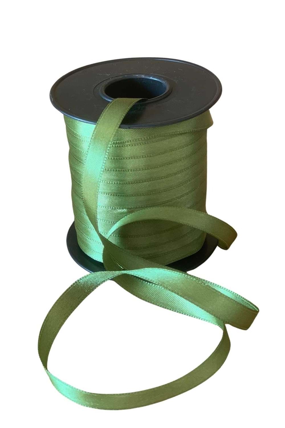 Kurdele Saten 1 Cm x 100 Metre - Kurdele Modelleri - Saten Kurdele - Yeşil - 1 CM X 100 METRE