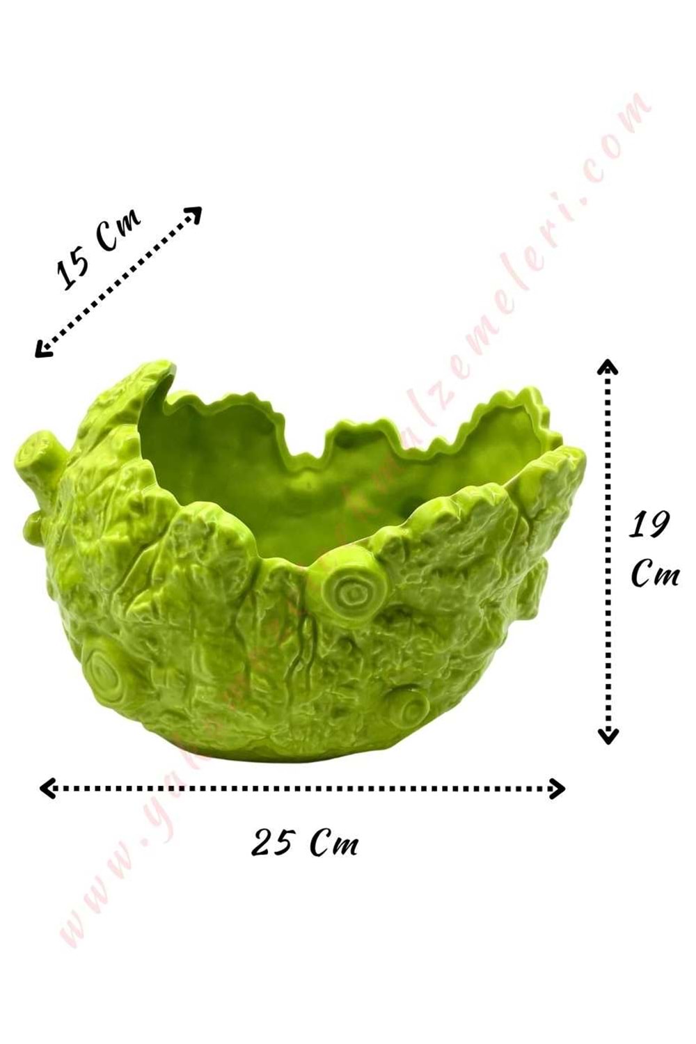 Seramik Saksı 25*15*19 Cm YK-721 - Yeşil