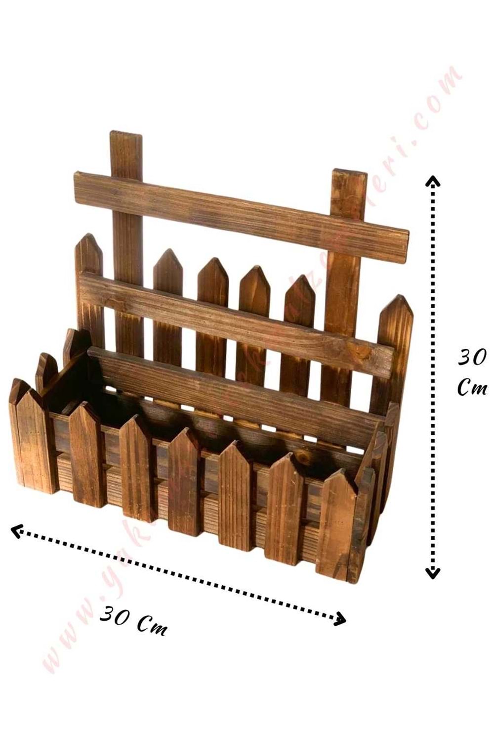 Çit Görünümlü Duvara Asılabilen Saksılık Büyük Boy 13*30*30 Cm YK-413