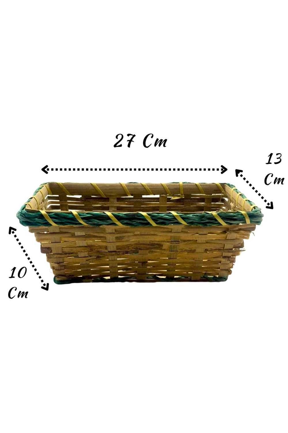Kampanyalı Hasır Sepet 27*13*10 Cm YK-6