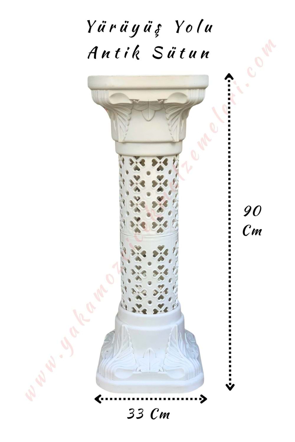 Yürüyüş Yolu Antik Sütun Plastik 90*33 Cm