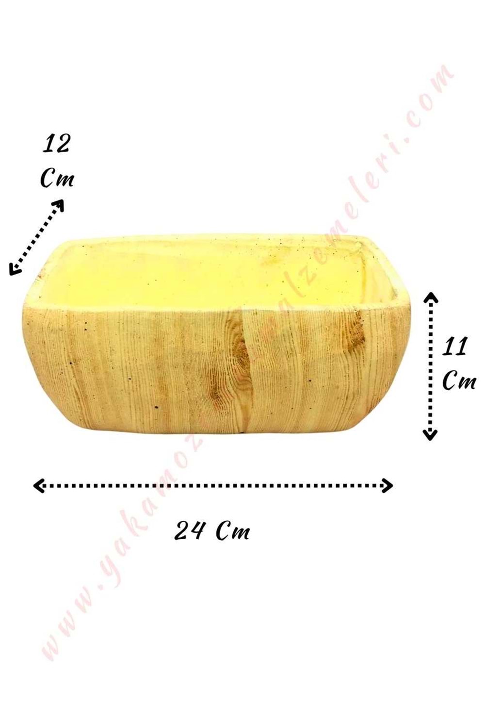 Ahşap Görünümlü Beton Saksı Hollanda