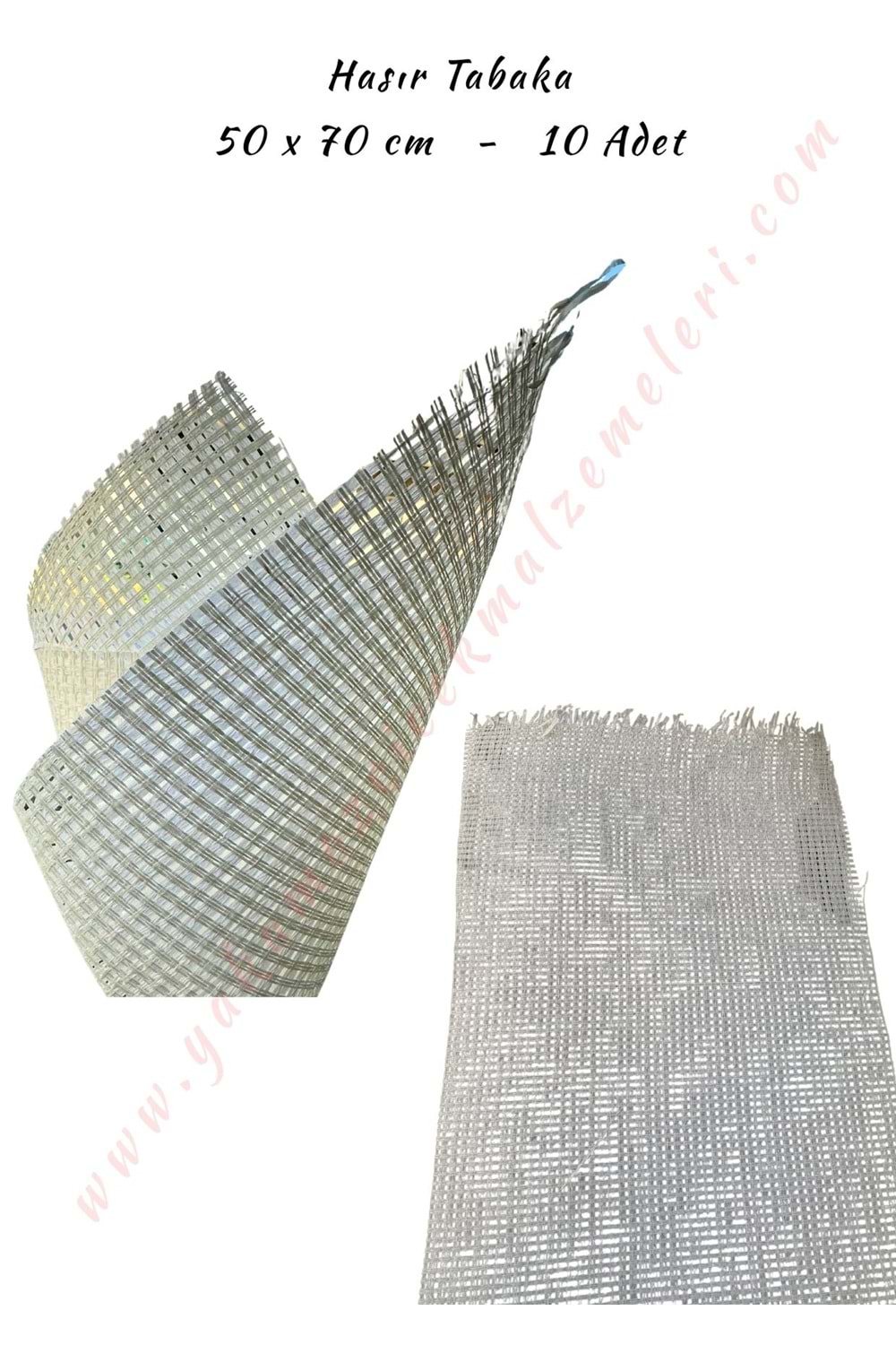 Hasır Tabaka - İthal 50x70 Cm - Krem