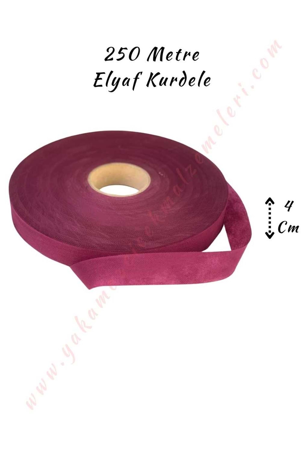 Elyaf Kurdele 250 Metre Boy 4 Cm En Kampanya - Bordo