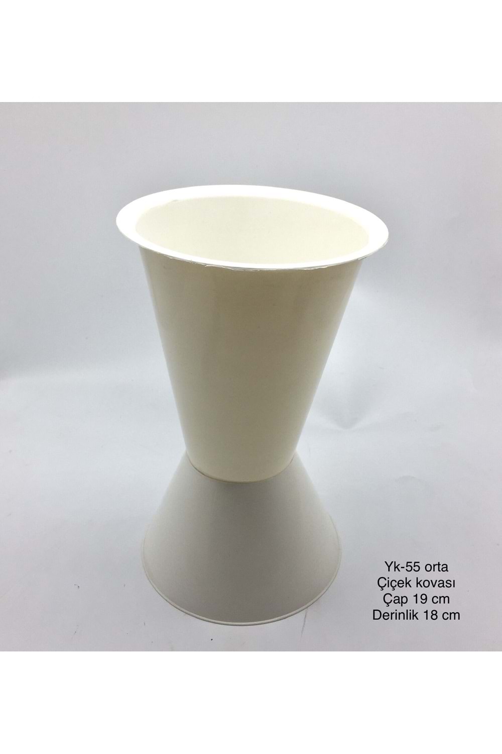 PLASTİK çiçek kovası YK-55 ORTA KOVA