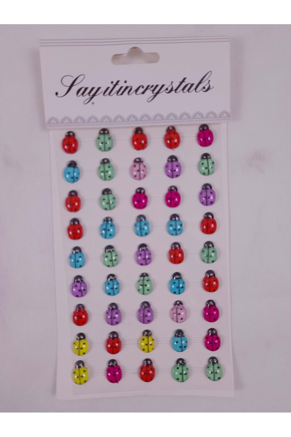KIRTASİYE RENKLİ UĞUR BÖCEĞİ STİKER-10 PAKET