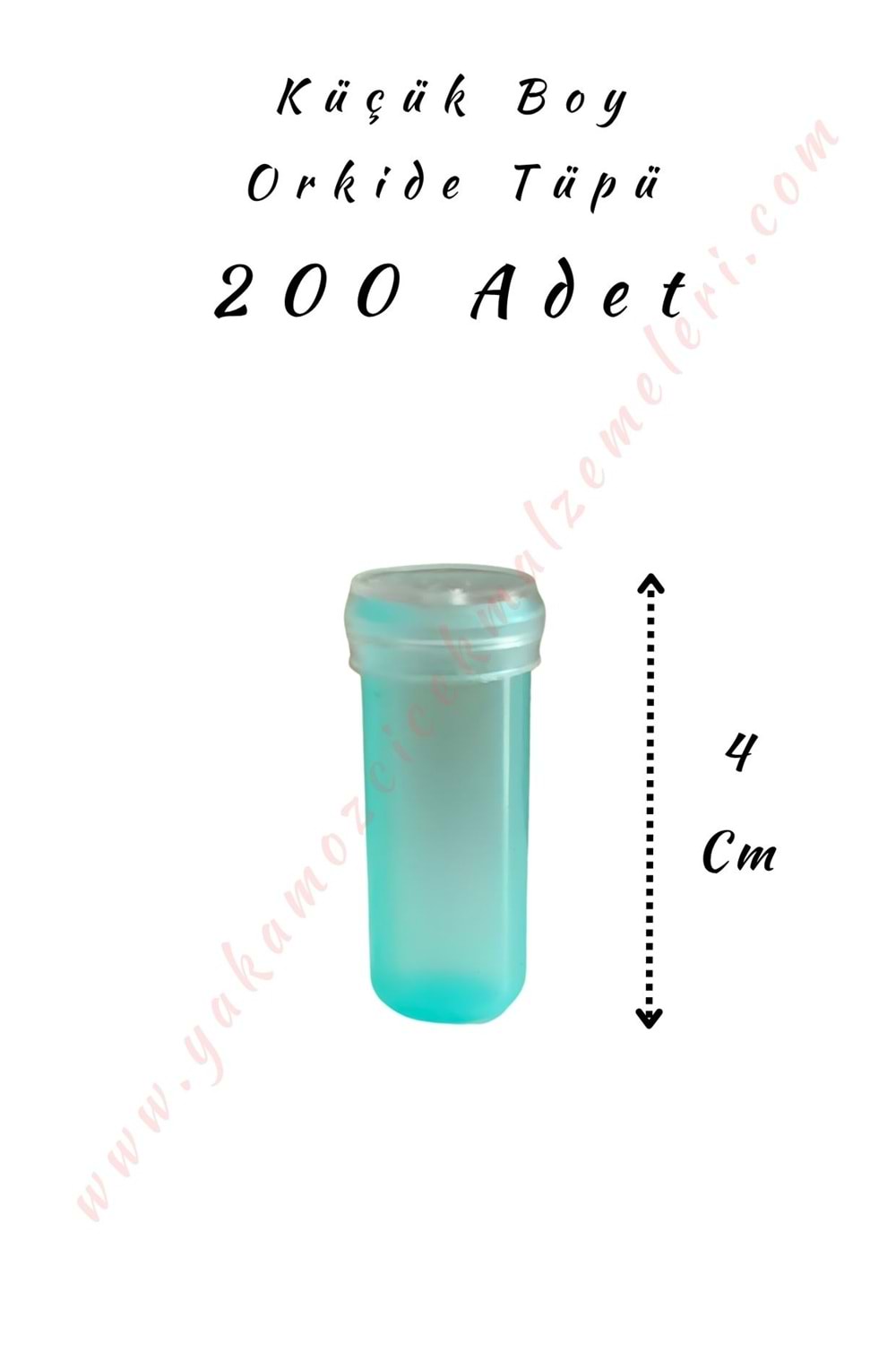 Orkide Tüpü Küçük Boy 200 Adet 4 Cm
