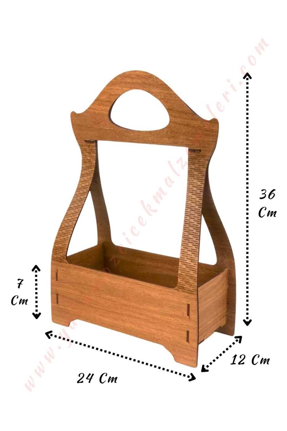 Ahşap Çiçek Taşıma Çantası