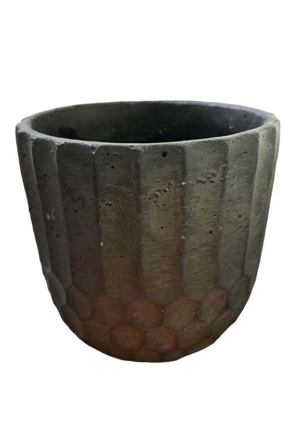 BETON PETEKLİ OLUKLU SAKSI