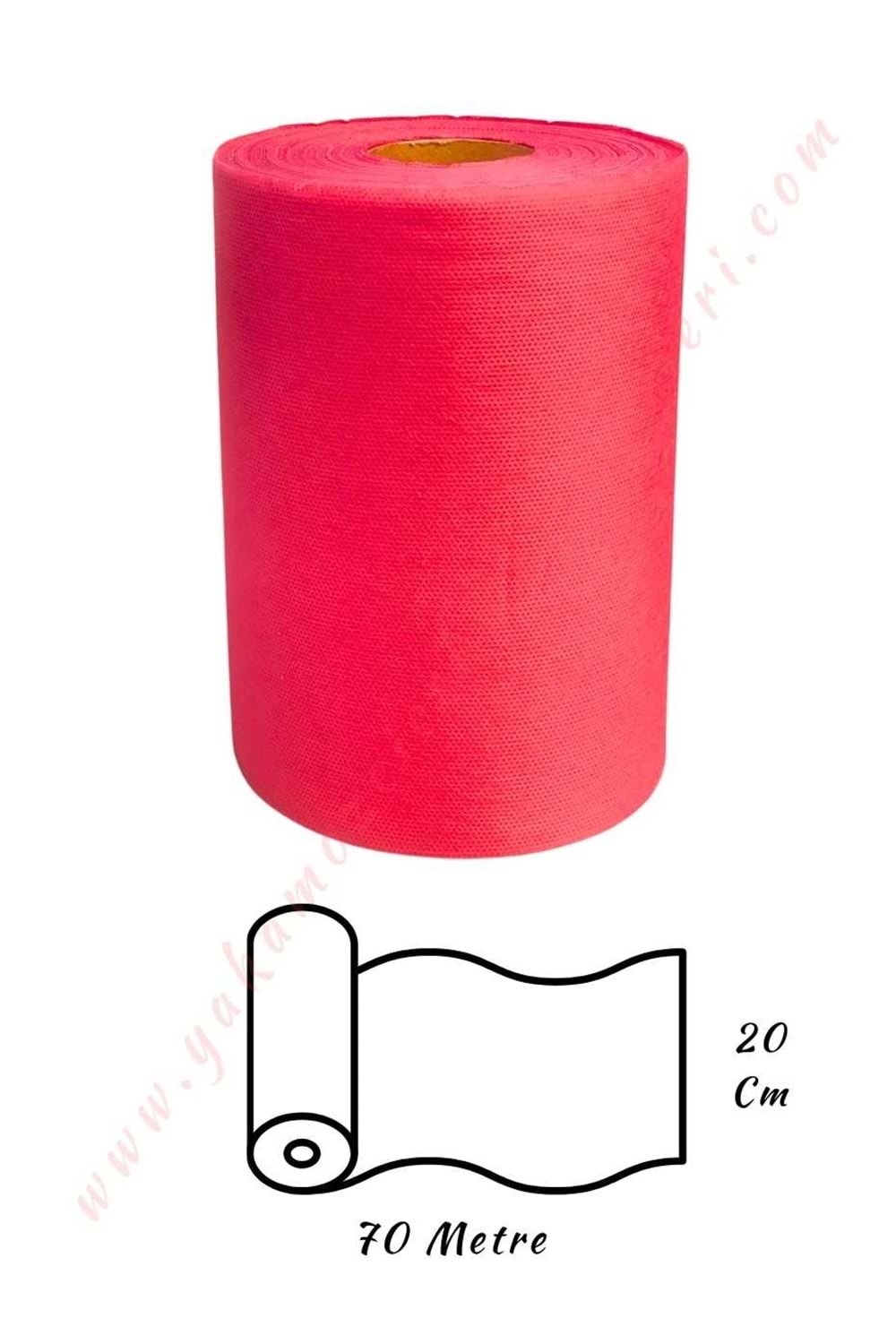 Araba Elyafı En 20 Cm Boy 70 Metre - Pembe