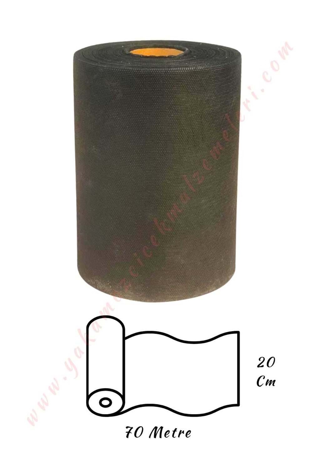 Araba Elyafı En 20 Cm Boy 70 Metre - Siyah