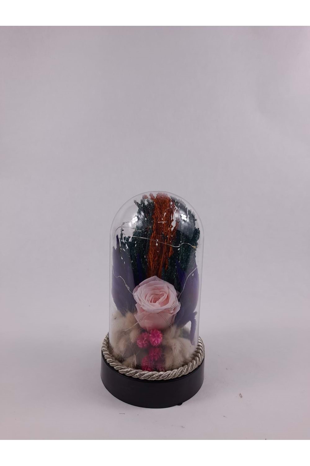 TERS FANUS MİKA COVER SOLMAYAN GÜL 000100 - BEBE PEMBE - STD