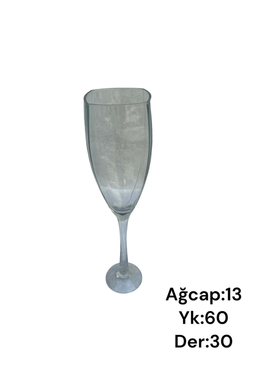 Cam Kadeh Jumbo Boy 13*60 Cm Derinlik 30 Cm 005