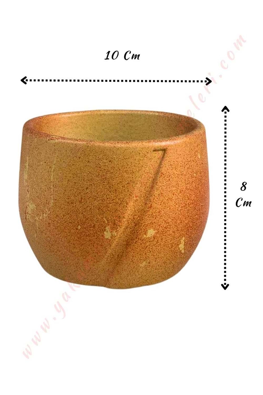 Beton Skulent - Kaktüs Saksısı 8*10 Cm - Çok Renkli