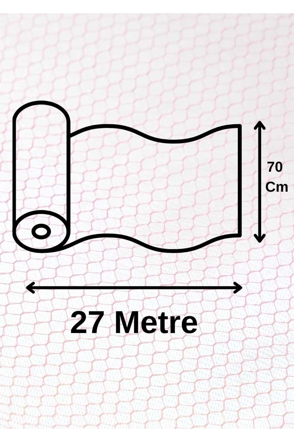 Gold Tül Renkli - Tül Modelleri - Gold - Sarı - 70 CM X 27 METRE