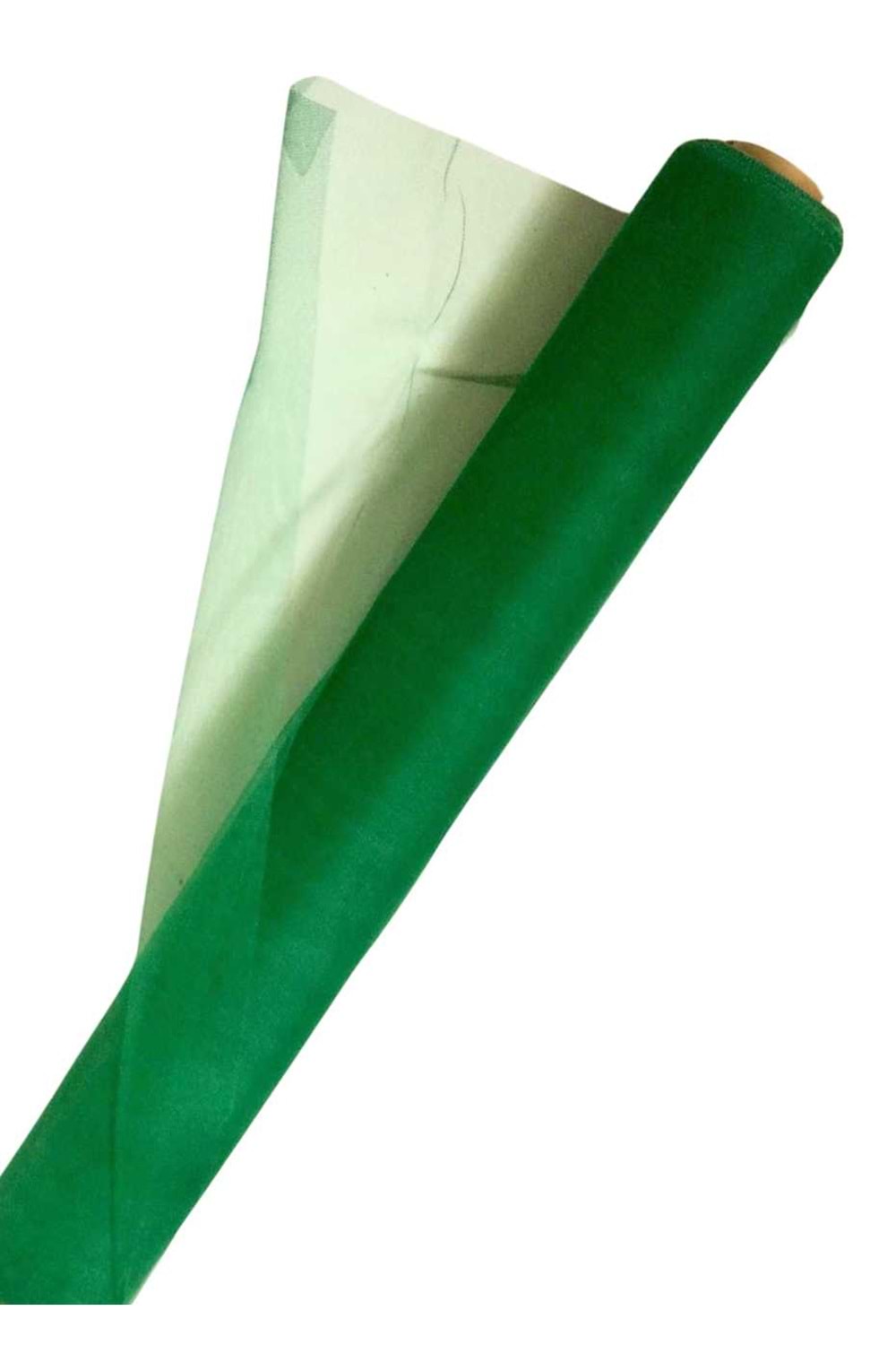Gold Tül Renkli - Tül Modelleri - Gold - Yeşil - 70 CM X 27 MT