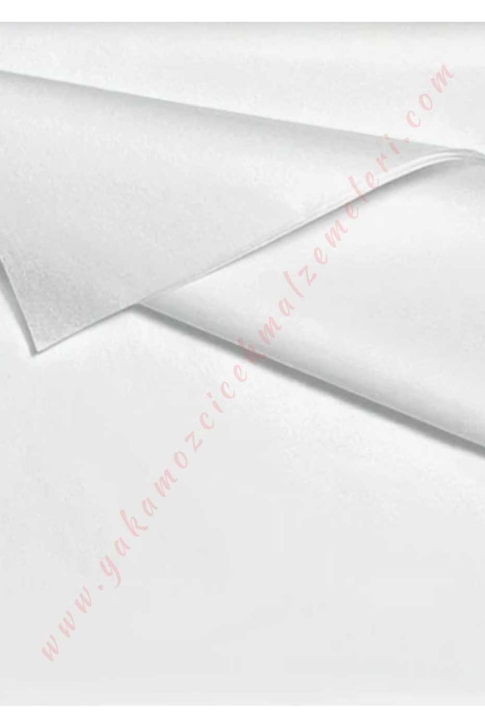 Renkli Pelur Kağıt 50*70 cm 40 lı Paket Çiçek Buketi Hediye Paketleme Malzemesi YK-303 - Beyaz
