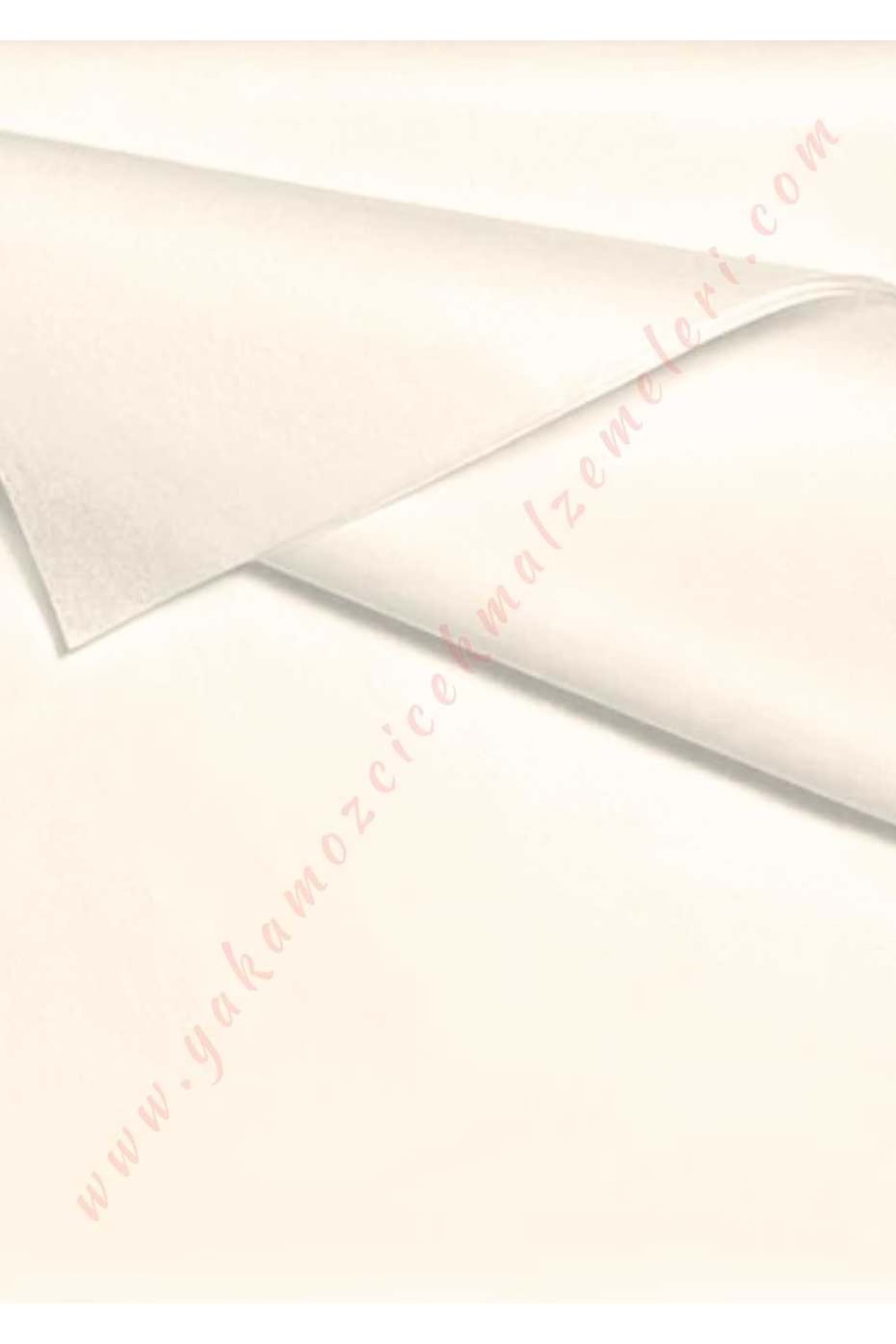 Renkli Pelur Kağıt 50*70 cm 40 lı Paket Çiçek Buketi Hediye Paketleme Malzemesi YK-303 - Krem