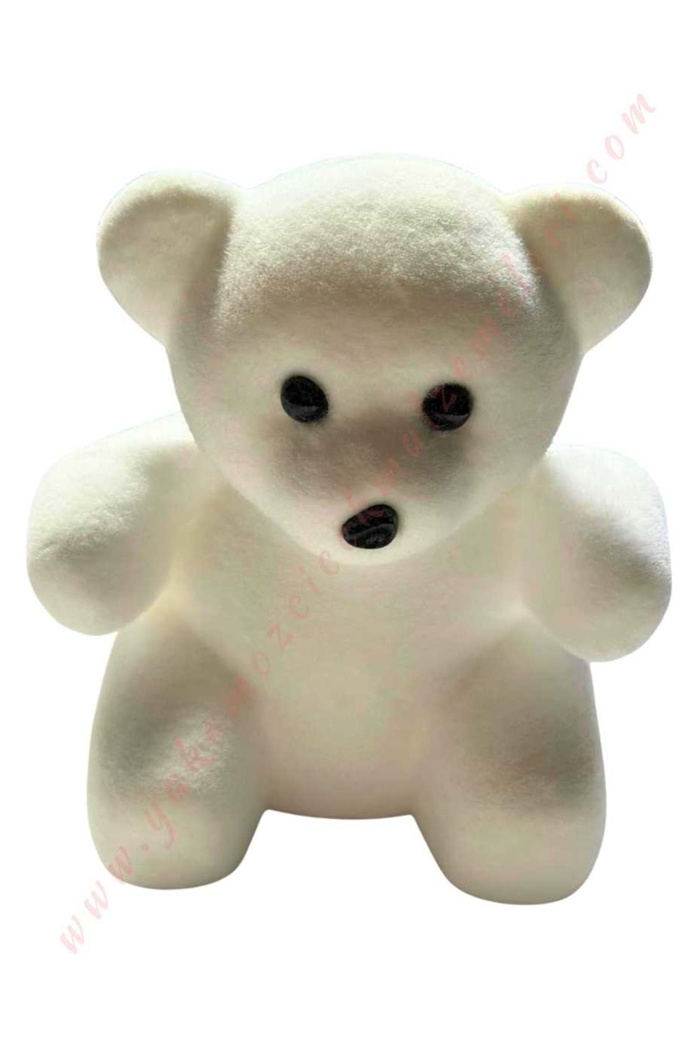 Strafor Ayıcık Büyük Boy 15 Cm Beyaz YK-352