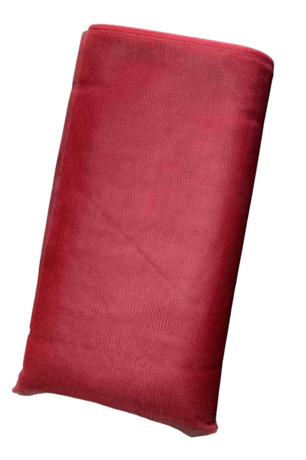 Katlı Tül Renkli - Tül Modelleri - Katlı Tül - Bordo - 2 MT X 50 MT