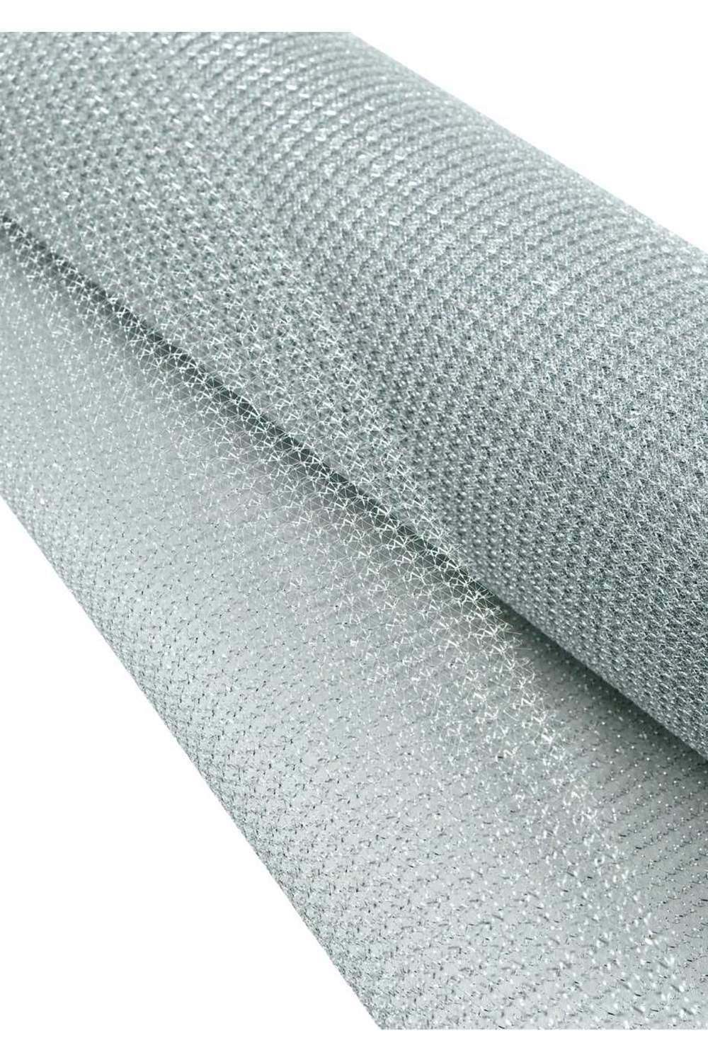 Tergal Simli - Tergal Modelleri - Simli Tergal - Gümüş - 90 CM X 10 MT