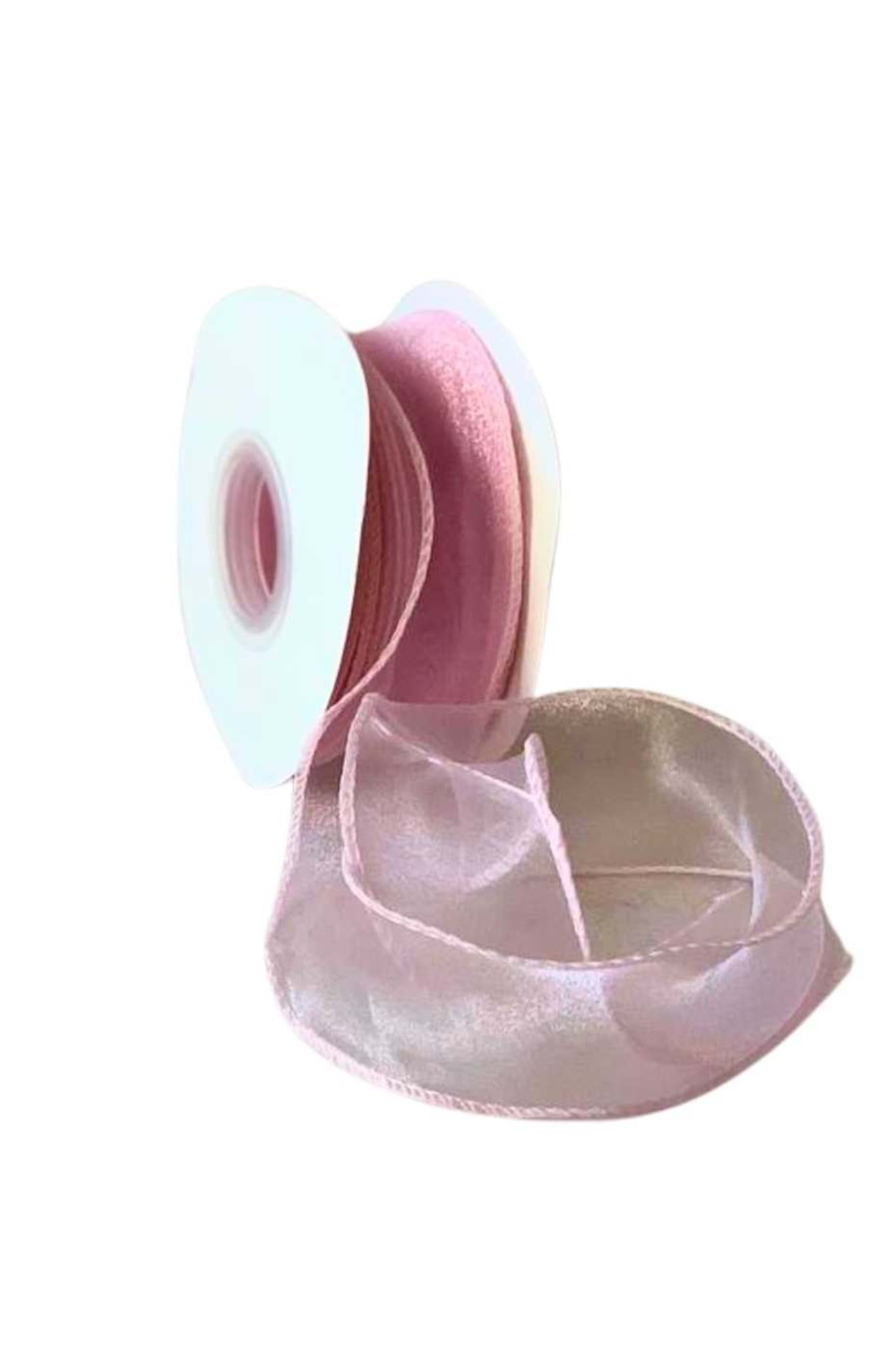 Tül Kurdele 3,5 Cm 9 Metre Rinbow YK-395 - Açık Pembe