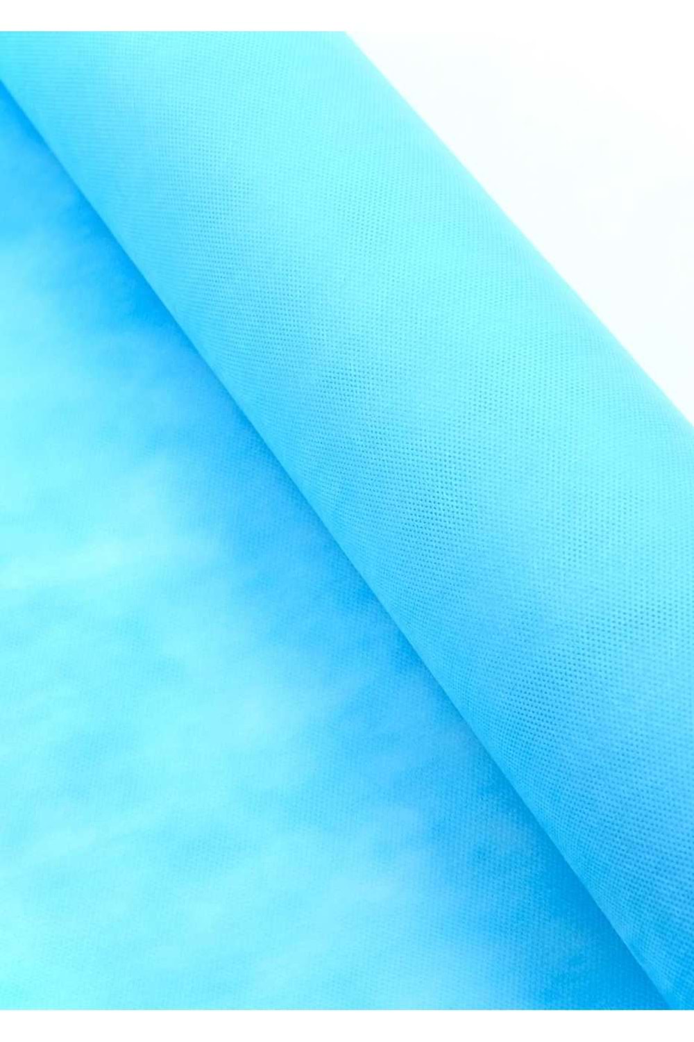 Renkli Tela - Tela Modelleri - Düz Tela - Açık Mavi - 70 CM X 10 METRE