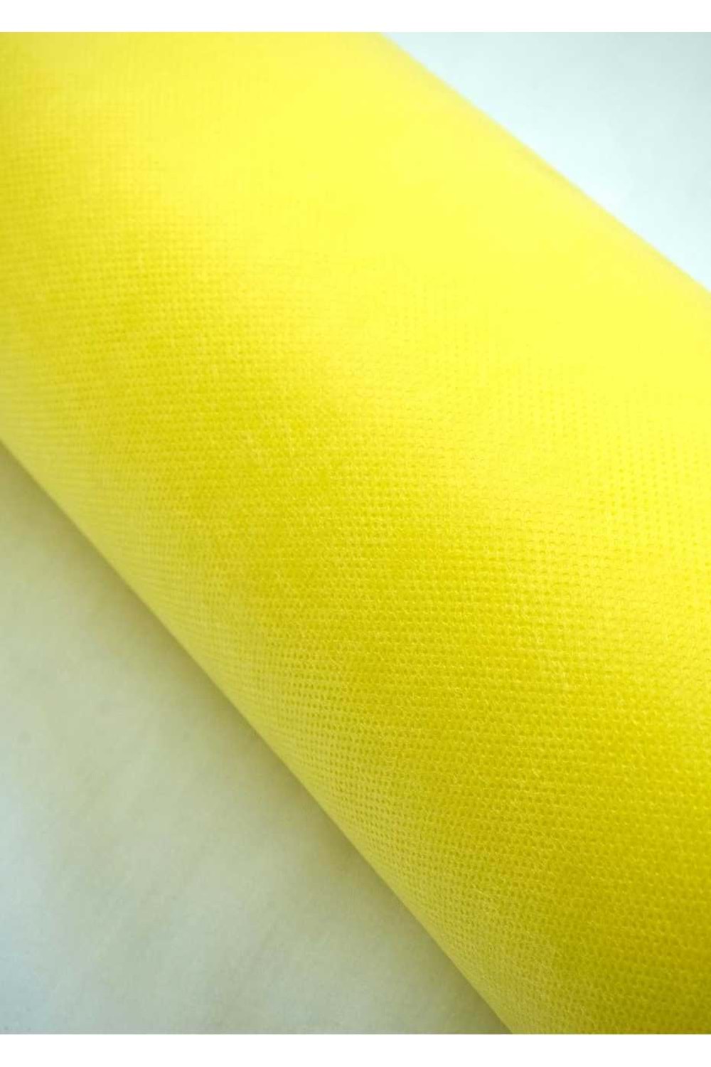 Renkli Tela - Tela Modelleri - Düz Tela - Sarı - 70 CM X 10 METRE