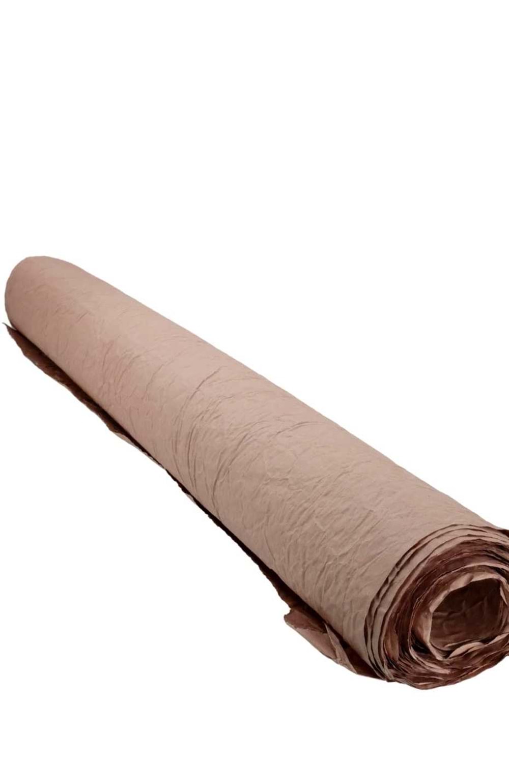 Buruşuk Kağıt - Buruşuk Kağıt - Düz Renkli - Açık Kahverengi - 60-70 CM X 9 METRE