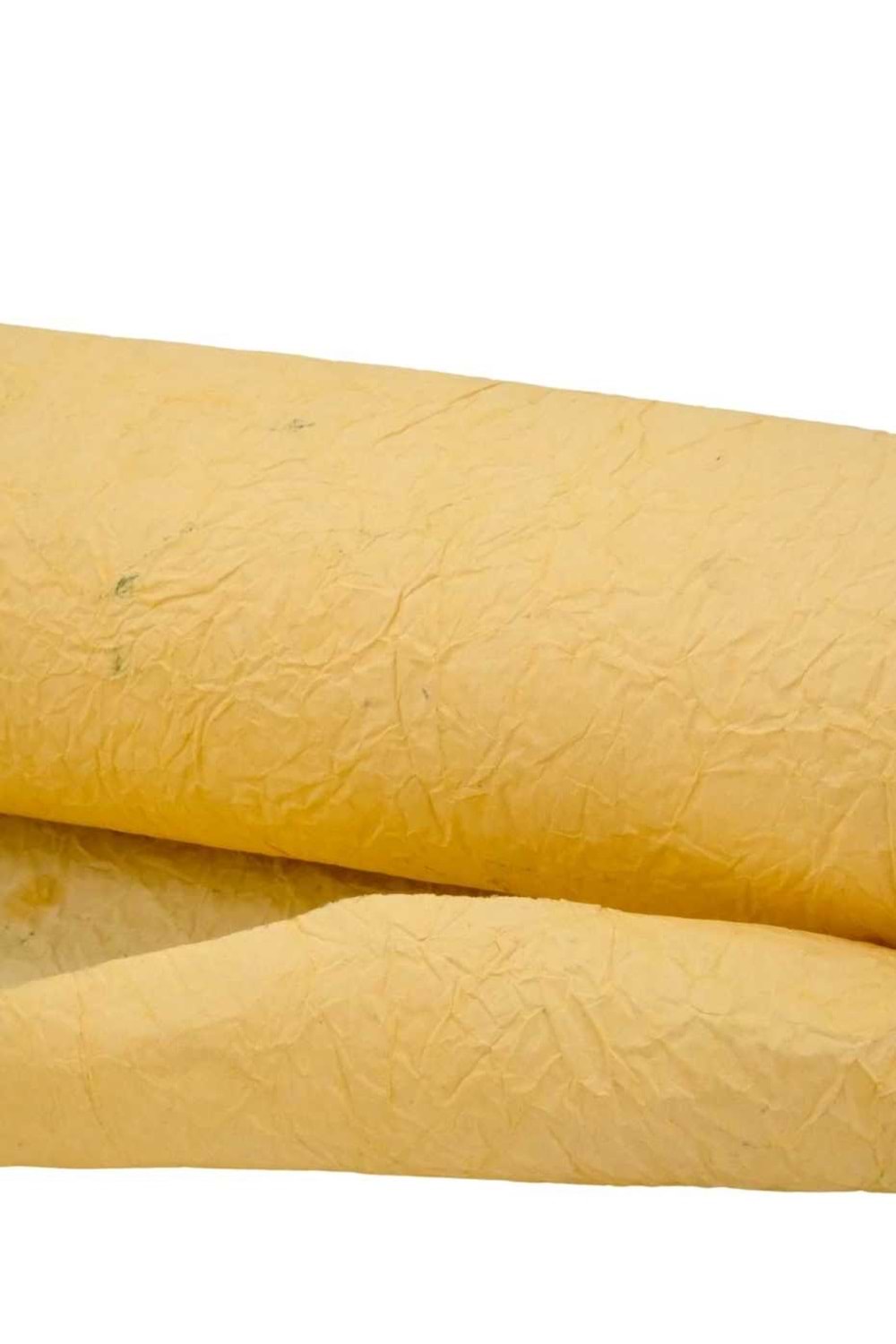Buruşuk Kağıt - Buruşuk Kağıt - Düz Renkli - Hardal - 60-70 CM X 9 METRE