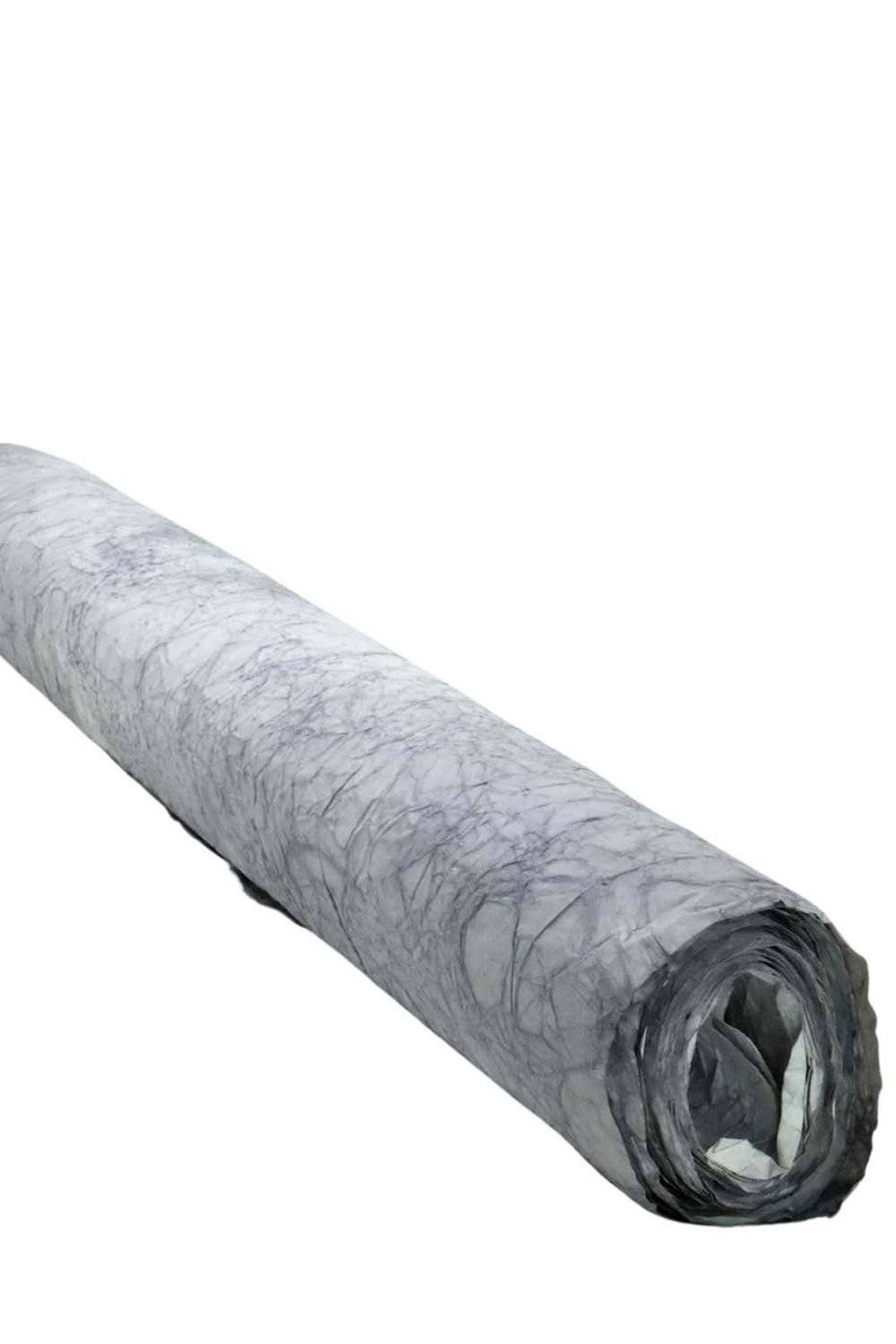 Buruşuk Kağıt Ebruli - Buruşuk Kağıt - Ebruli - Gri-Siyah - 58 CM X 9 METRE