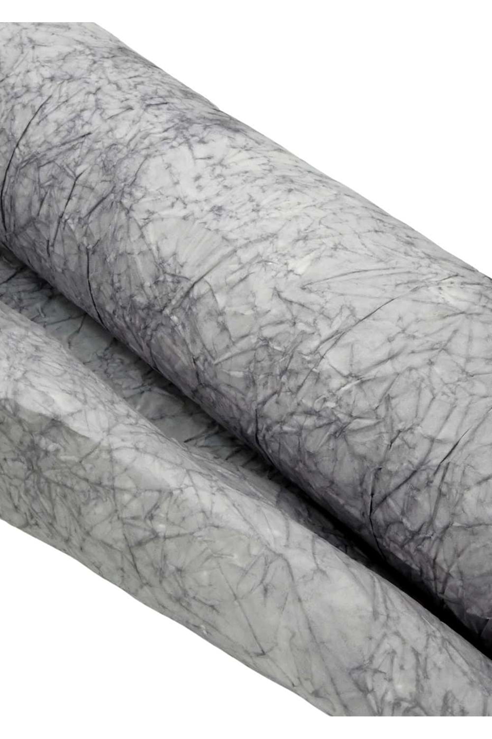 Buruşuk Kağıt Ebruli - Buruşuk Kağıt - Ebruli - Gri-Siyah - 58 CM X 9 METRE