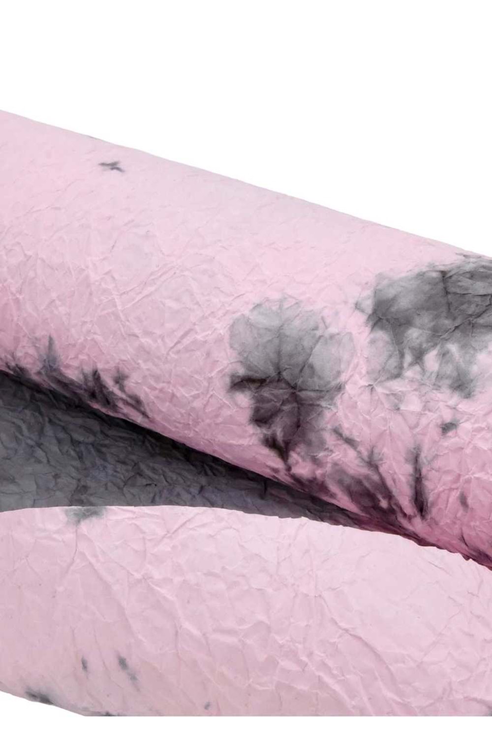 Buruşuk Kağıt Ebruli - Buruşuk Kağıt - Ebruli - Pembe-Siyah - 58 CM X 9 METRE
