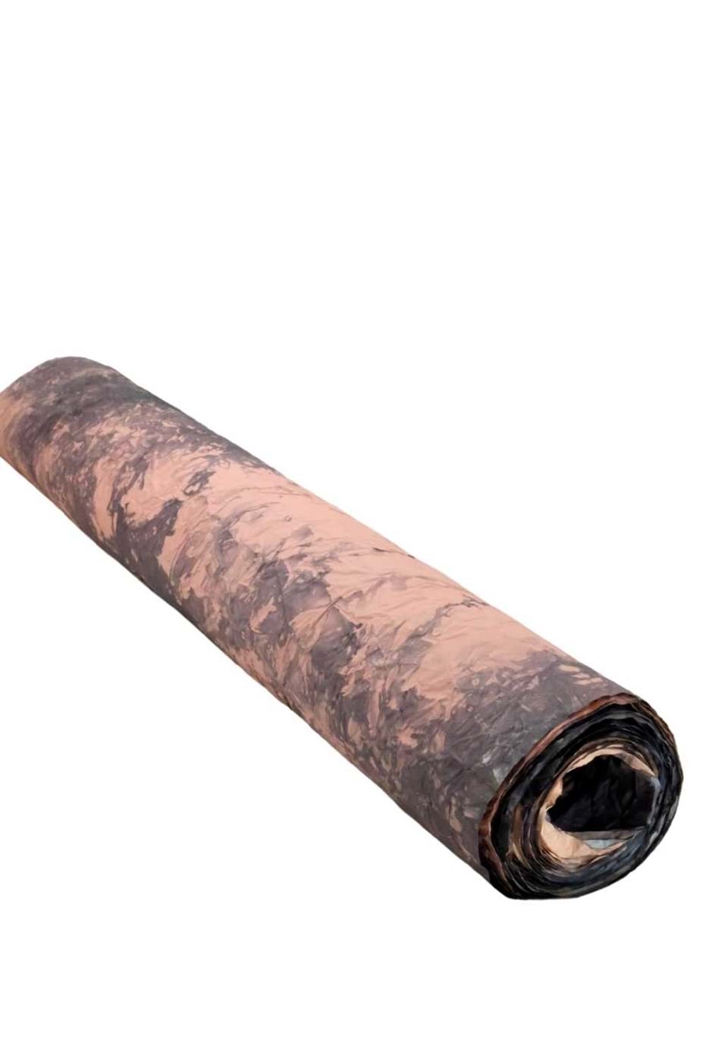 Buruşuk Kağıt Ebruli - Buruşuk Kağıt - Ebruli - Somon-Siyah - 58 CM X 9 METRE