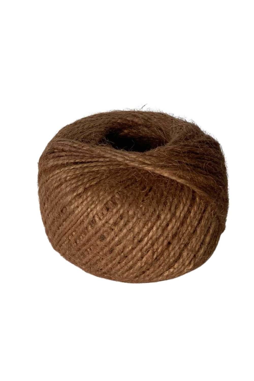 Jüt Hasır İp Yumak 100 Gram - Kurdele Modelleri - Jüt Kurdele - Kahverengi - 100 GRAM