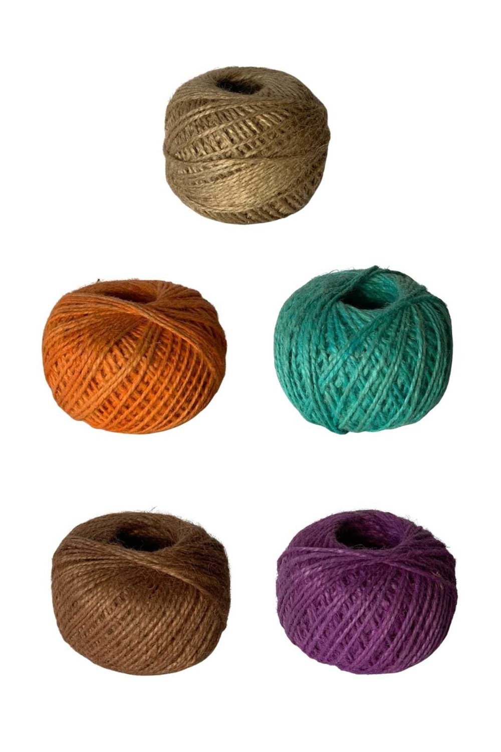 Jüt Hasır İp Yumak 100 Gram - Kurdele Modelleri - Jüt Kurdele - Turkuaz - 100 GRAM