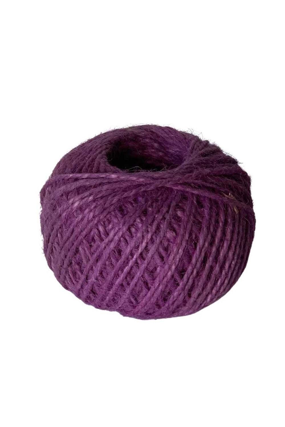 Jüt Hasır İp Yumak 100 Gram - Kurdele Modelleri - Jüt Kurdele - Mor - 100 GRAM