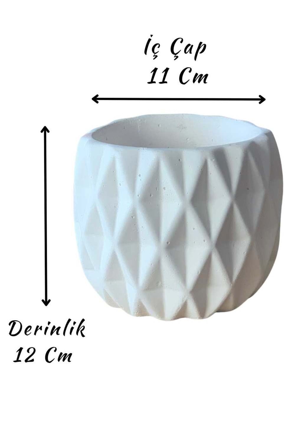 Renkli Orkide Saksısı 16 lı Mix Koli - Seramik - Orkide Seramiği - Diamond - STANDART