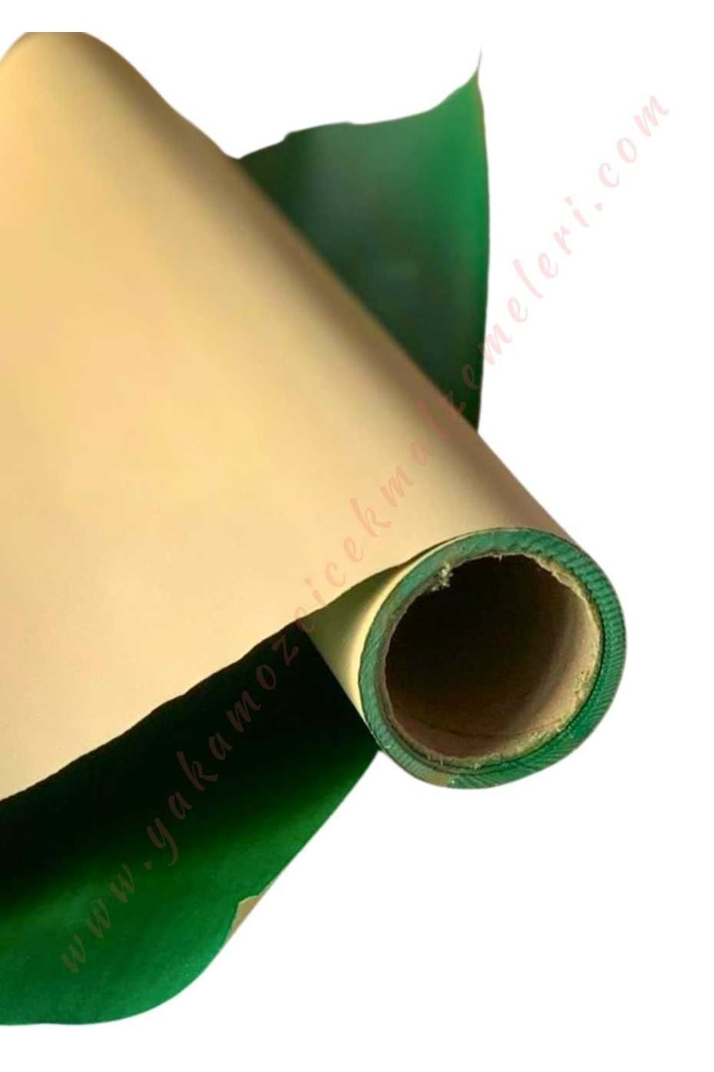 Kampanyalı Rulo Kağıt Çiçek Buket Paketleme Malzemesi 15 Metre 60 Cm En - Yeşil - Kraft