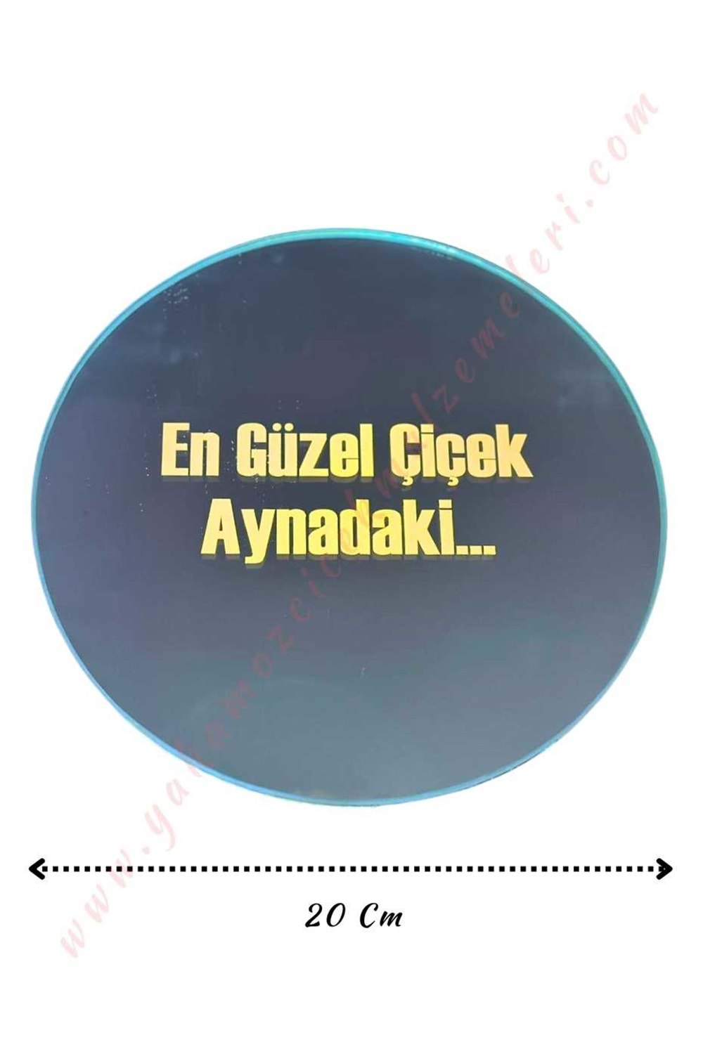 Cam Buket Süsleme Aynası - En Güzel Çiçek Aynadaki - K
