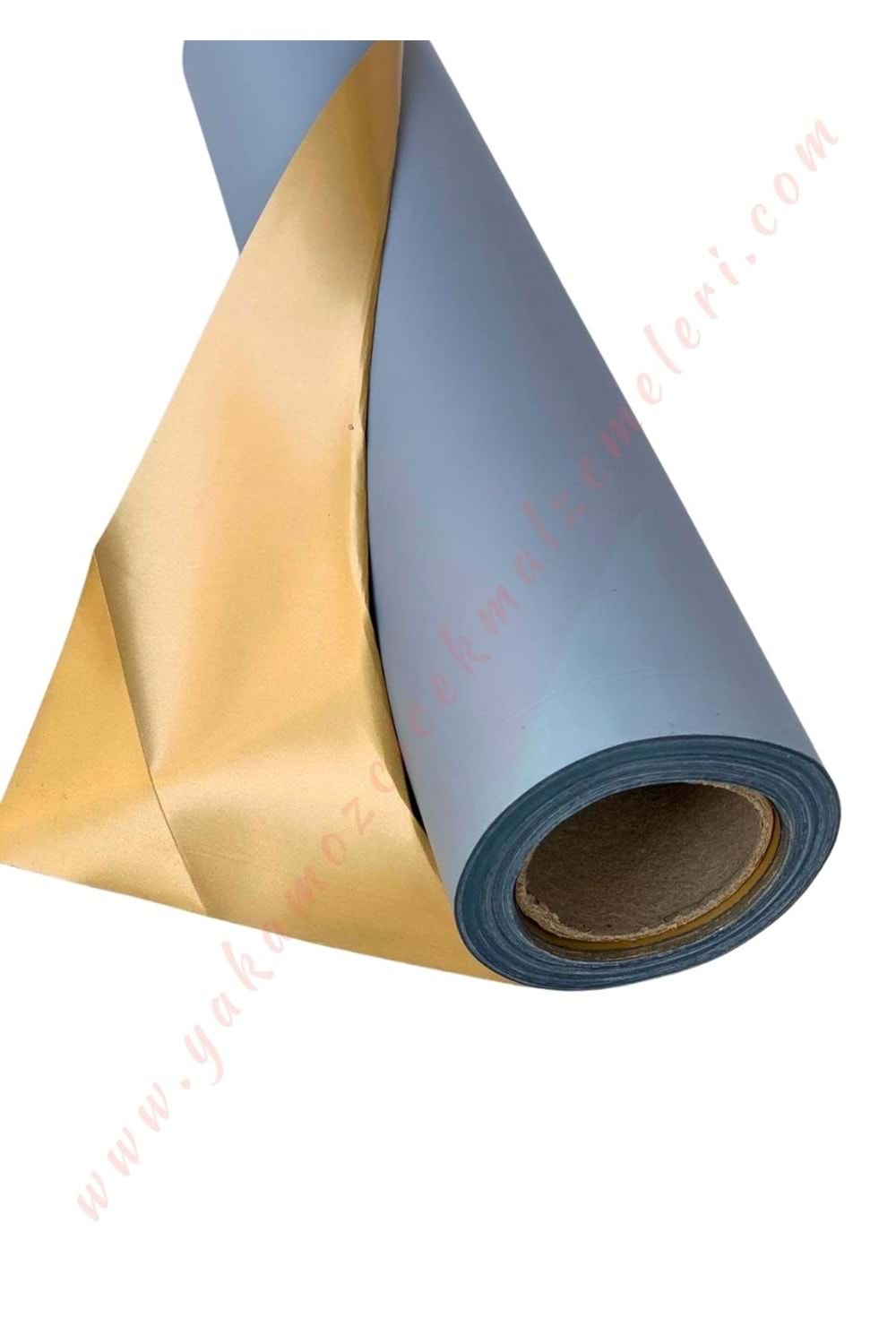 Rulo Selefon Çift Renkli Gold Çiçek Buket Paketleme Malzemesi 25 Metre 70 Cm En 65 Mikron YK-2570 - Gri