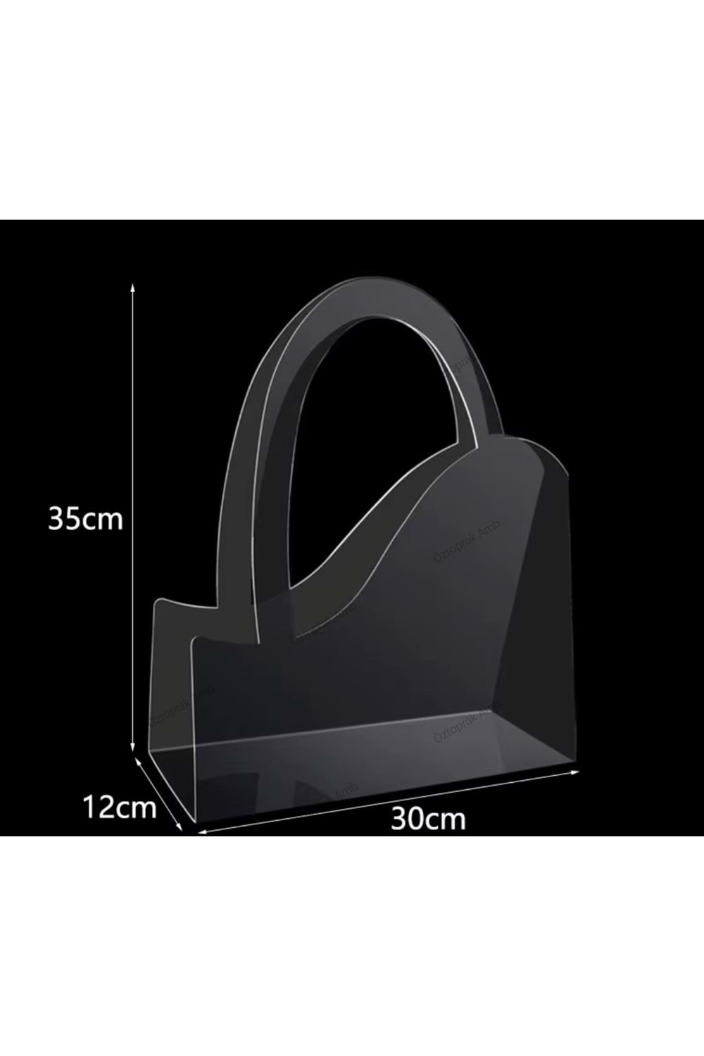 Şeffaf Çiçek Taşıma Çantası Kelebek Kesimli 50 Micron