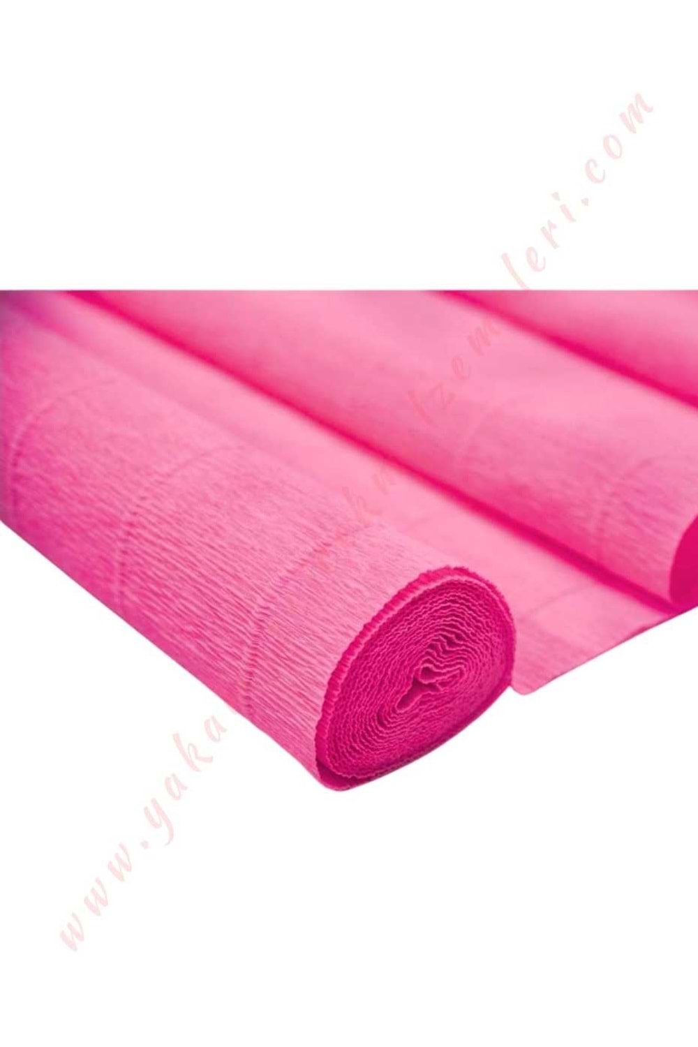 Krapon Krep Çağdaş Çiçek Hediye Paketleme Kağıdı Boy 2,5 Metre En 50 Cm - Pembe
