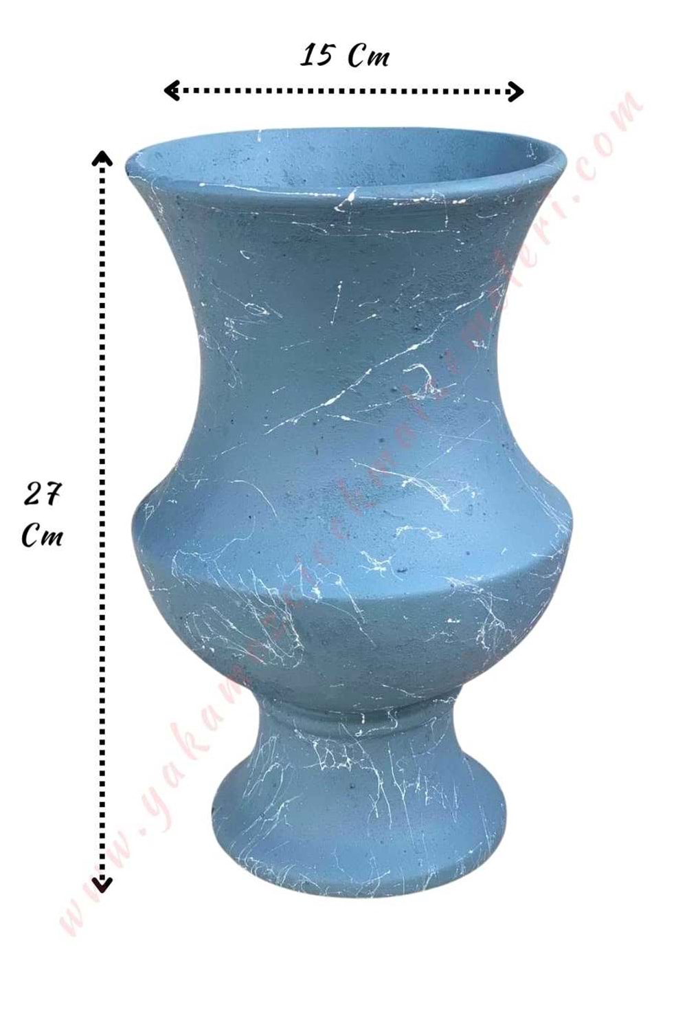 Helenistik Seramik Vazo Çap 15 Boy 27 Cm