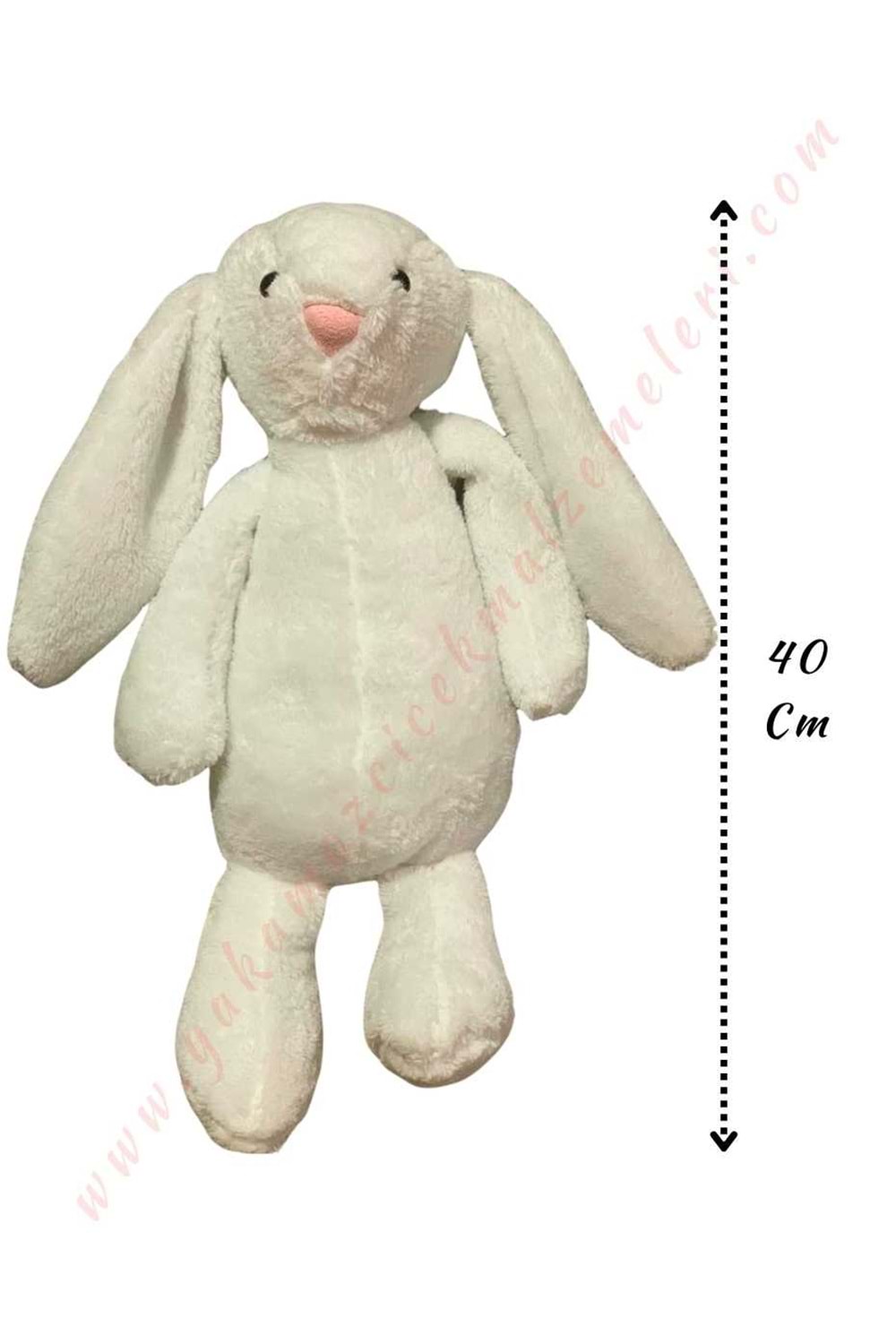 Oyuncak Peluş Tavşan 40 Cm - Beyaz