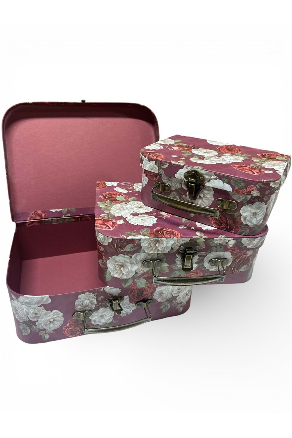 1-MAĞAZA - Kutu Sandık Metal Kuplu 3 lü-ithal