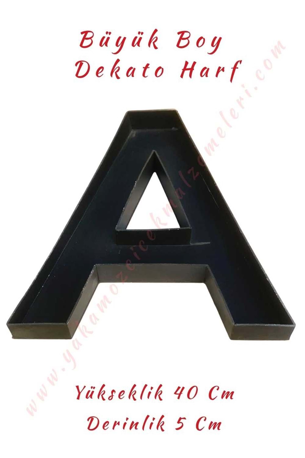 A Büyük Boy Dekato Harf Suya Dayanıklı Kesme - Canlı Çiçek Aranjman Altlığı - A Harfi