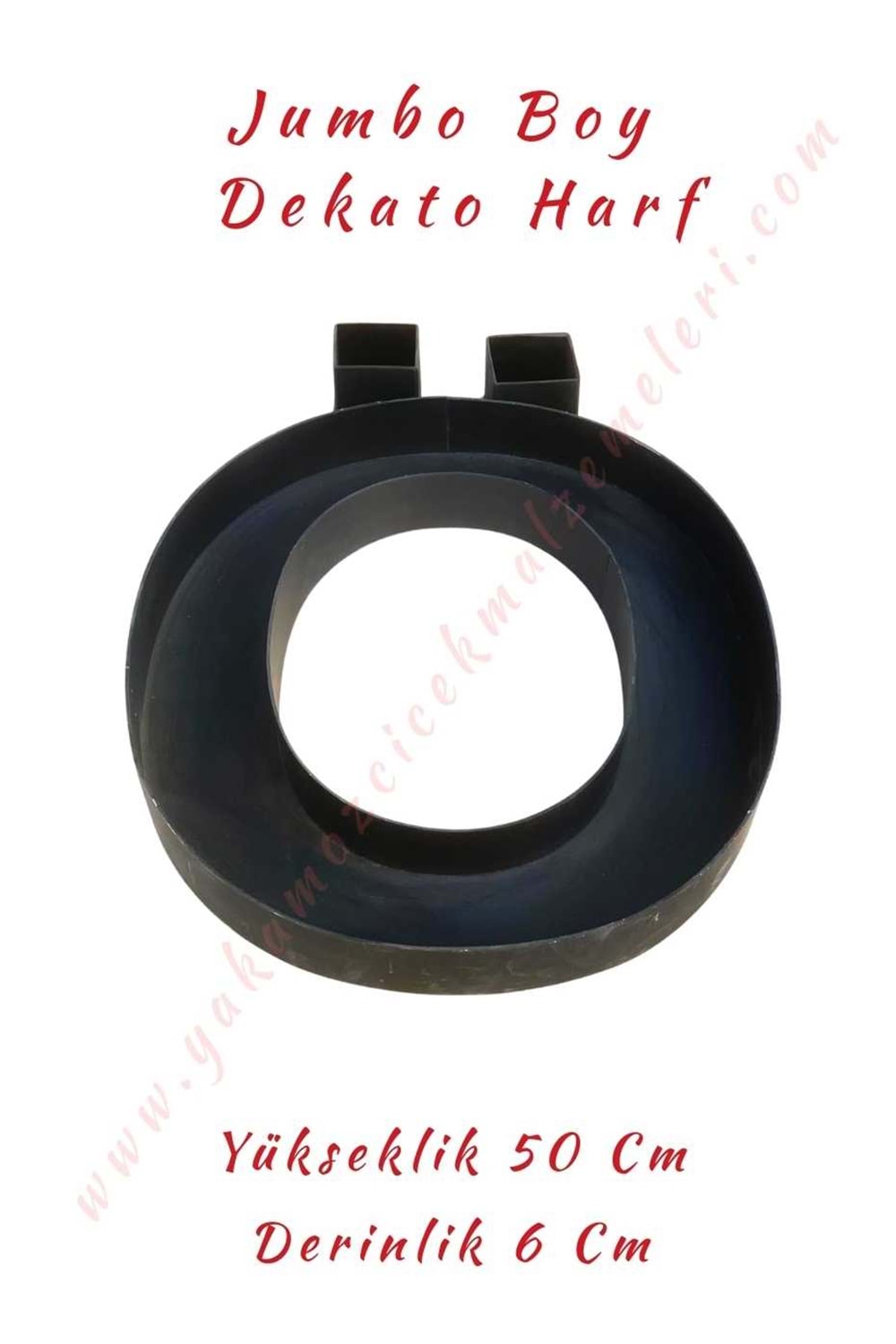 O-Ö Jumbo Boy Dekato Harf Suya Dayanıklı Kesme - Canlı Çiçek Aranjman Altlığı - O-Ö Harfi