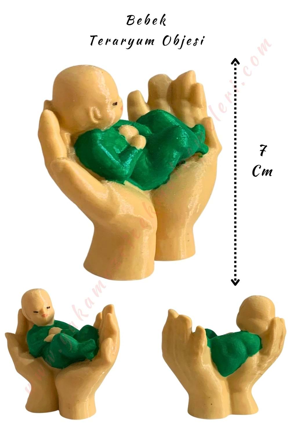 3D Baskı Teraryum Obje - Avuç İçi Bebek